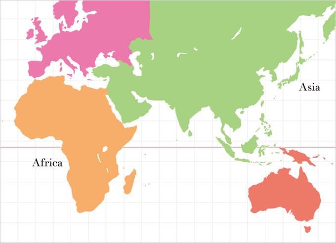 アフリカ材 - 地図